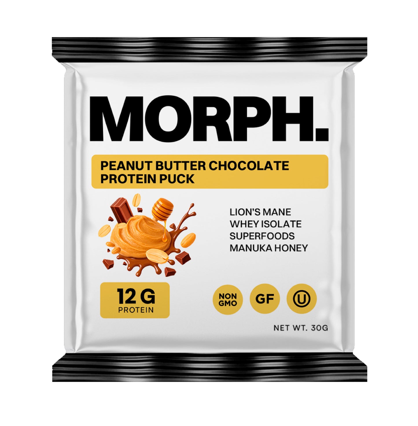 Protein Puck + Functional Mushrooms - Peanut Butter Milk Chocolate